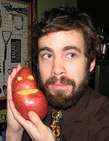 Will Dean holding a potato